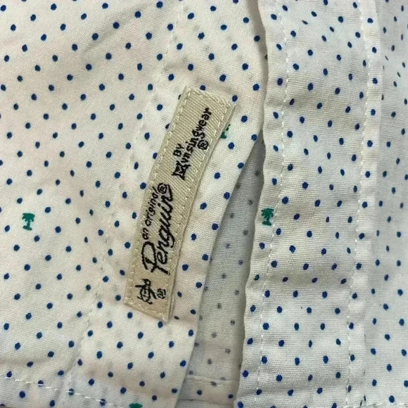 Original Penguin by Munsingwear Men’s Small Long Sleeve Button Down White Shirt - Picture 9 of 10